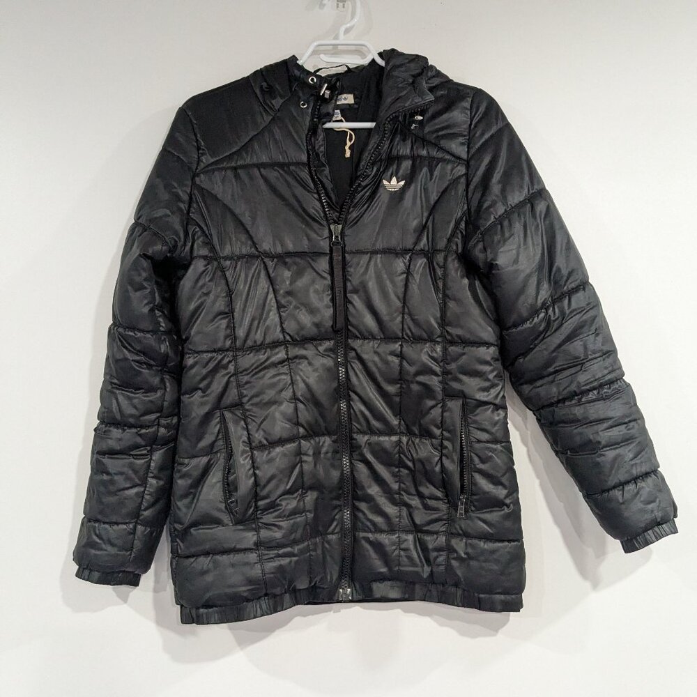 adidas Synthetic Puffer Coat Black Size Small
